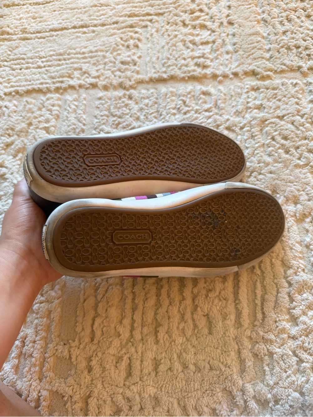 Coach Multicolor Stripe Low-Top Sneakers - Picture 4 of 6